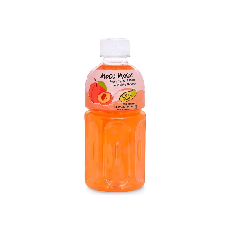 MOGU MOGU Nata De Coco Drink- Peach Flavour 320ML 椰果飲料—水蜜桃