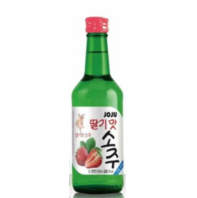 JOJU 韩国果味烧酒 - 草莓味 JOJU Korea Fruit Soju - Strawberry Flavor 360ml