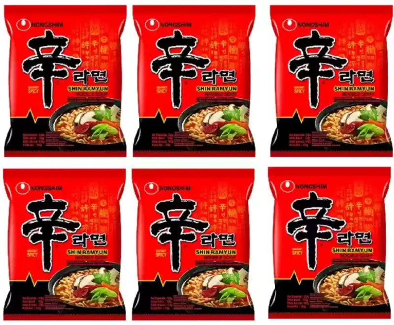 Nongshim Instant Nudeln Shin Ramyun 6 X 120g