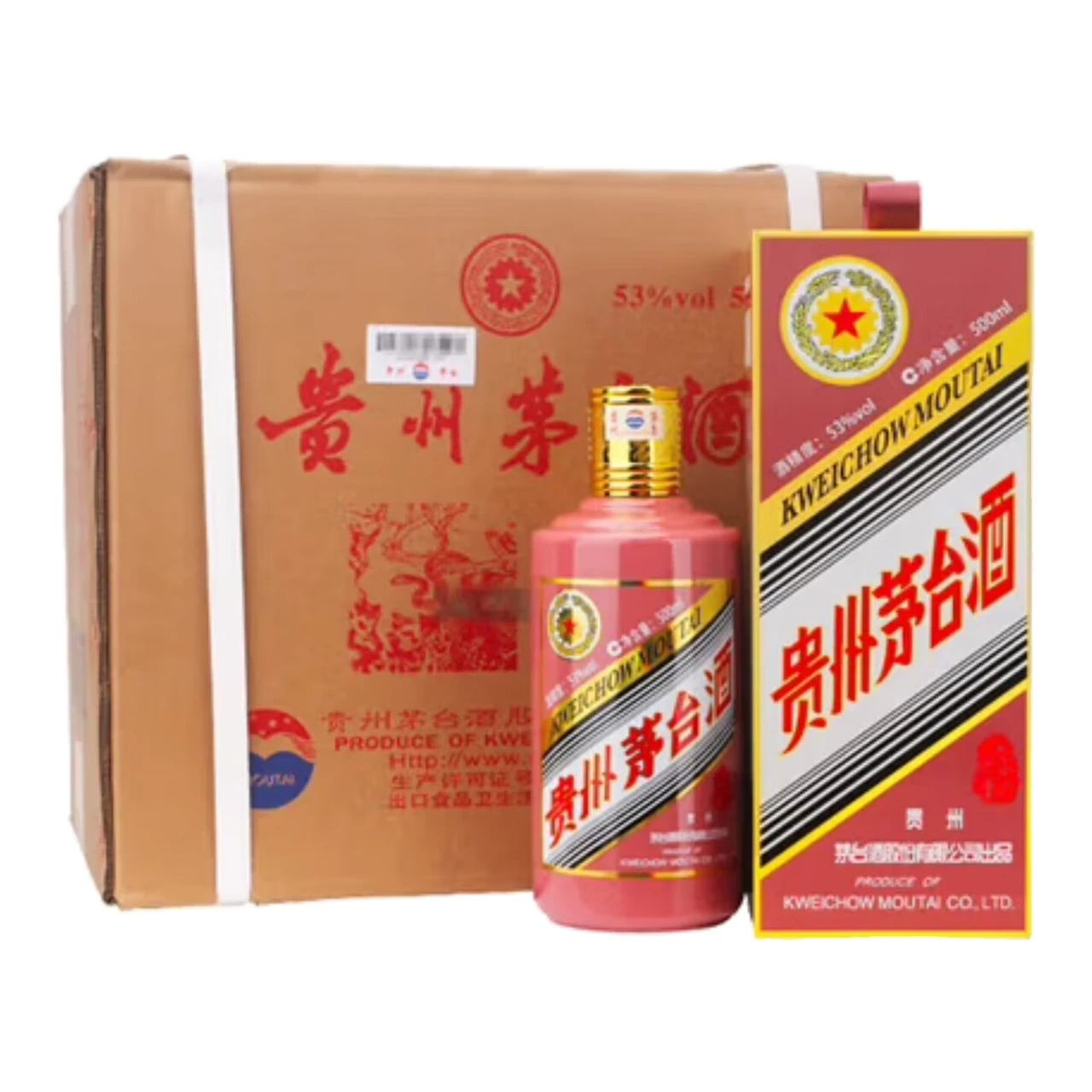 KWEICHOW MOUTAI 53% ALC/VOL Chiew (Snake Year) 500 ml x 6 Bottles