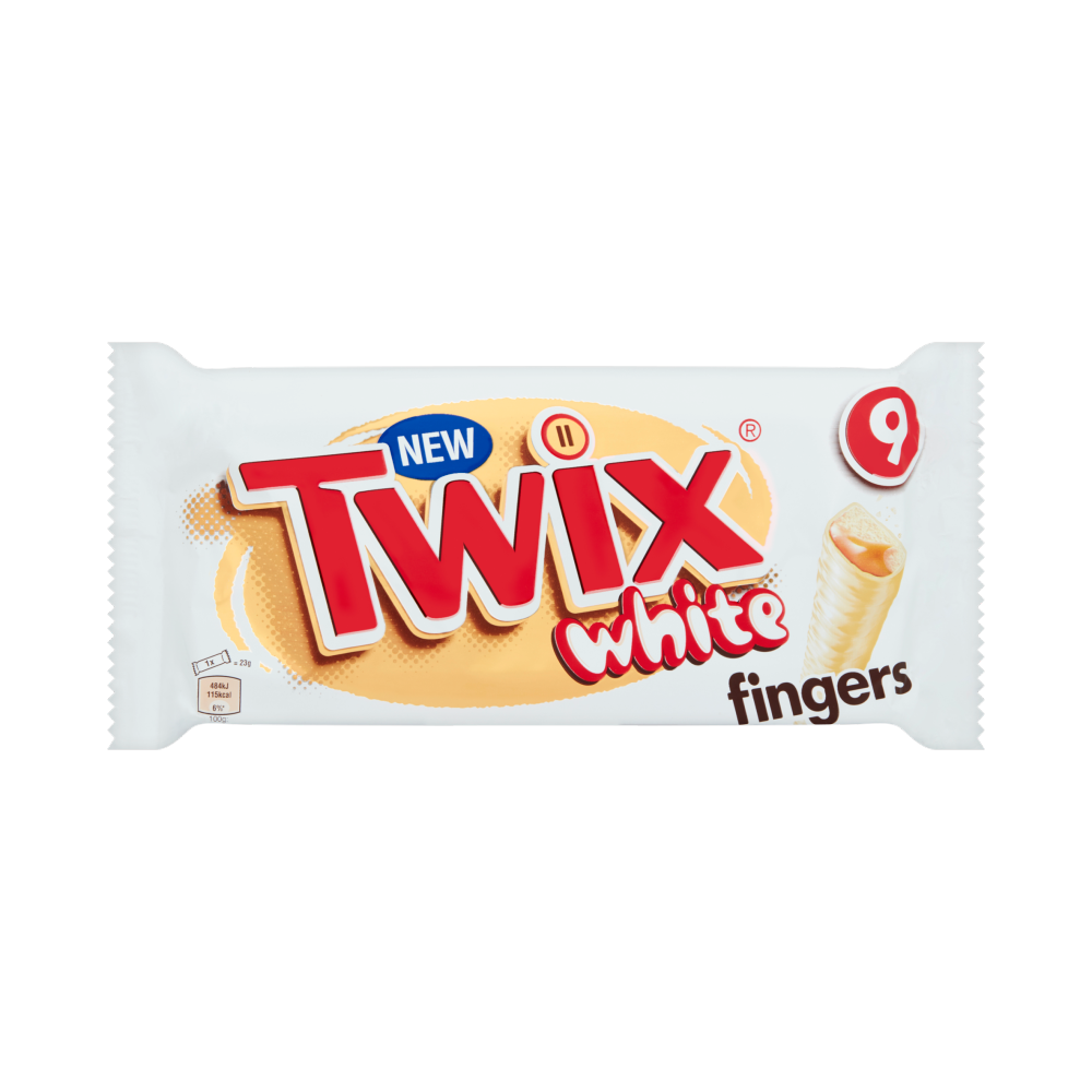 Twix White Biscuit 180g 9 Pack