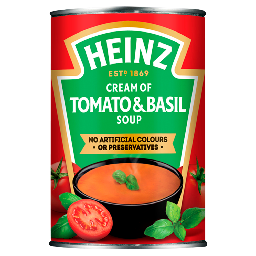 Heinz Cream Of Tomato Soup With A Hint Of Basil 400g