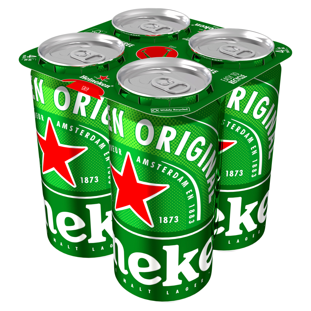 Heineken 4 X 440ml (Abv 5%)
