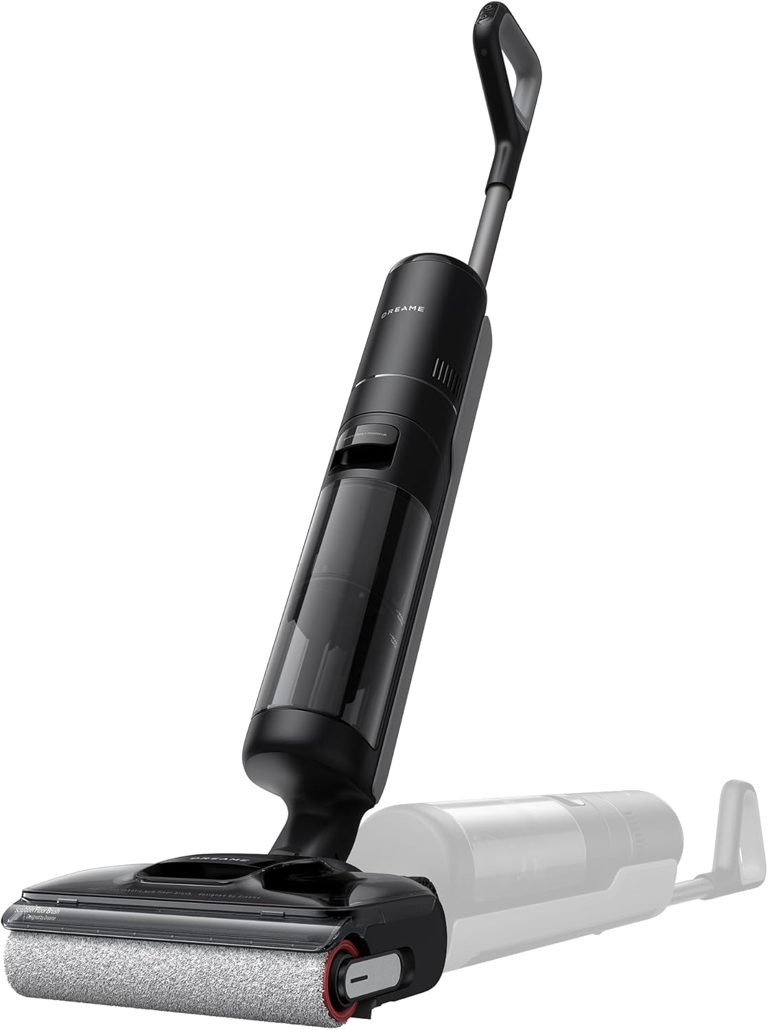Dreame H12 Pro FlexReach Nass- und Trockensauger, Flaches 180° Design, 5-Minuten-Trocknung, 18 kPa Saugkraft, 90°C Heißwäsche, Doppelkantenreinigung, 50-Minuten-Reinigung