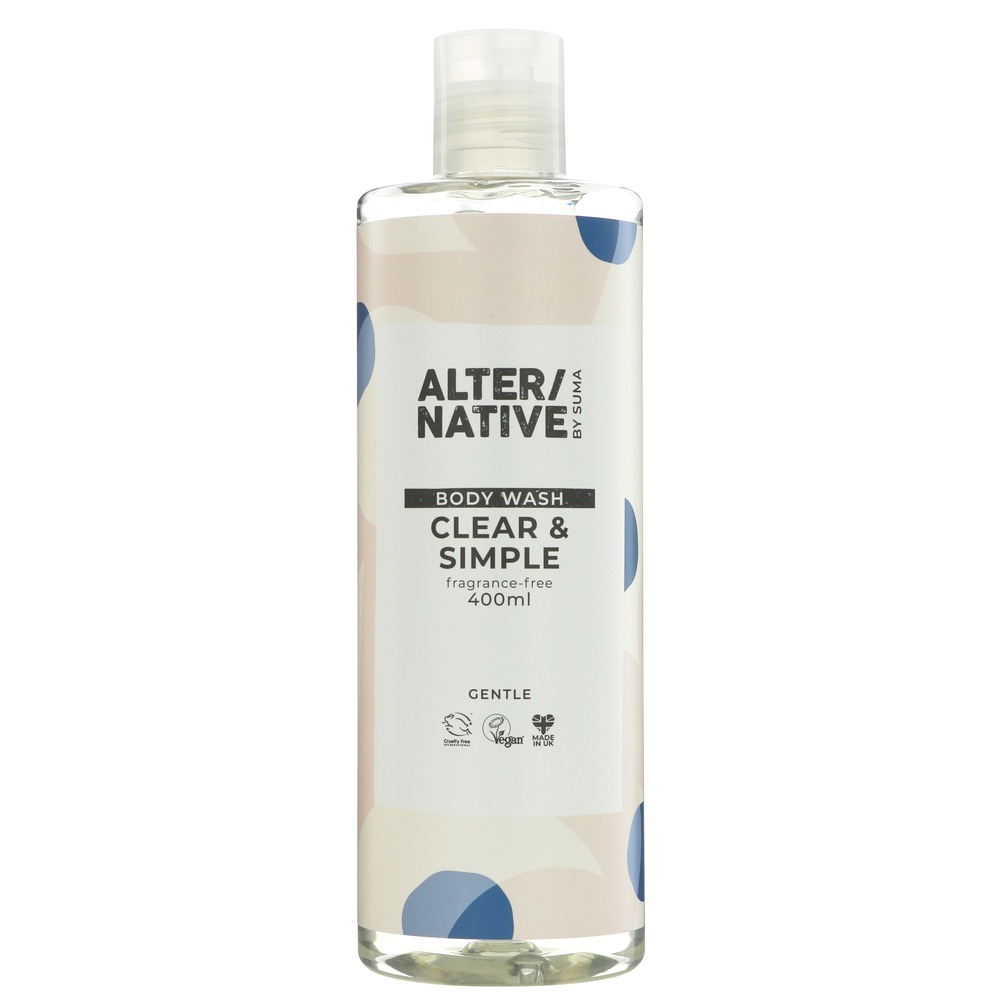 Alter/native By Suma Body Wash - Clear & Simple 400ml