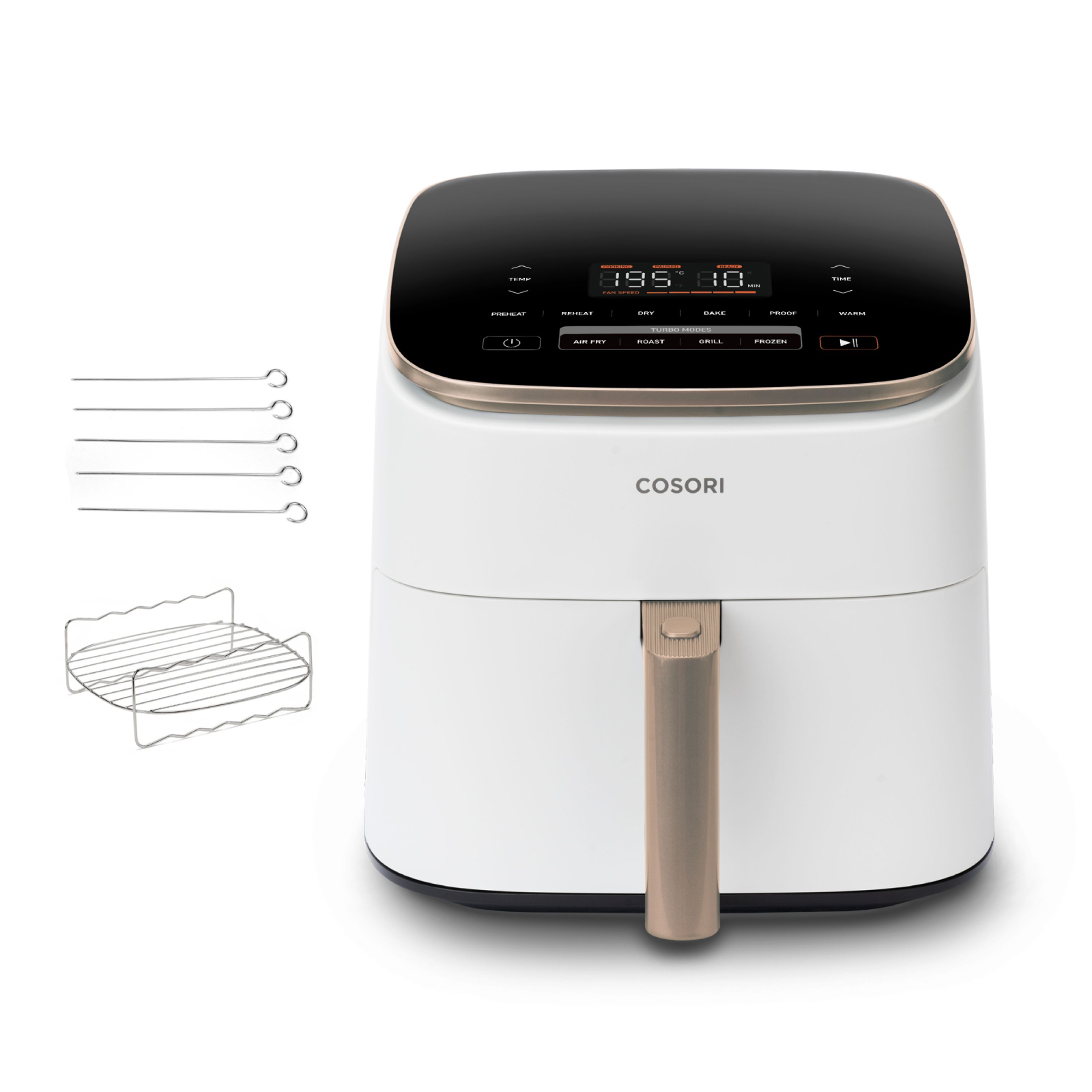 COSORI Turbo Blaze Chef Edition Freidora de Aire 6L Blanca