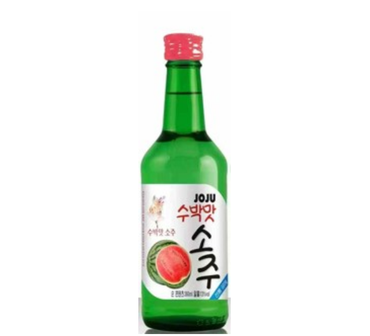JOJU韩国果味烧酒 - 西瓜味 JOJU Korea Fruit Soju - Watermelon Flavor 360ml