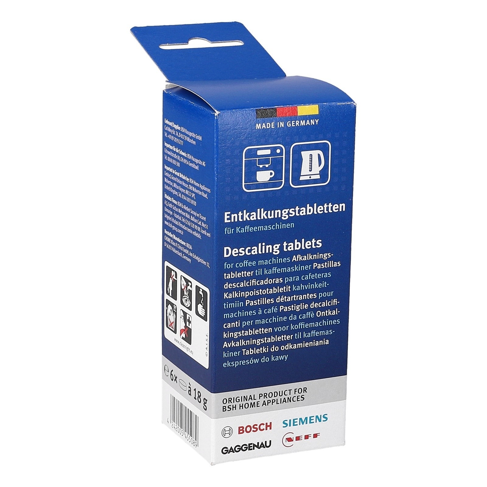 Bosch - Entkalkungstabletten, Spezialzubehör für Geschirrspüler, 00312453