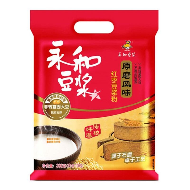 YON HO Yonghe Sojamelkpoeder (Oorspronkelijke Maling Rode Dadel) 300g