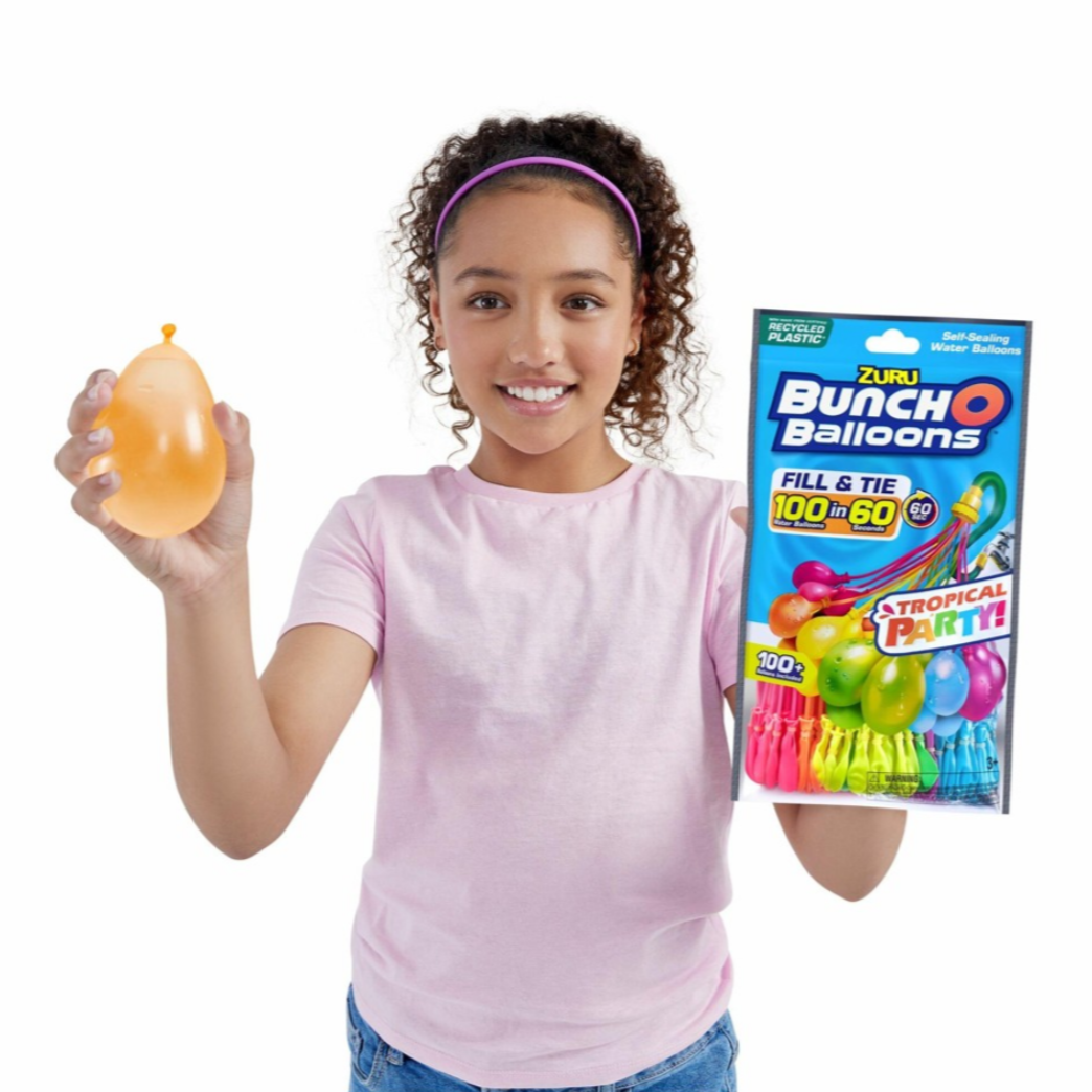 Bunch O Balloons by ZURU Tropical Party Water Balloons 3 Pack (100+ Balloons)