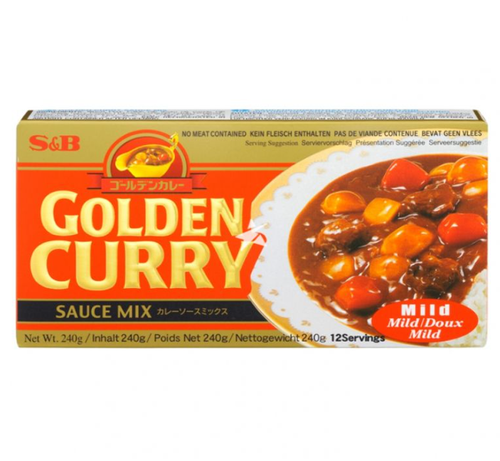 S&B Golden Curry Sauce Mix Mild 220g