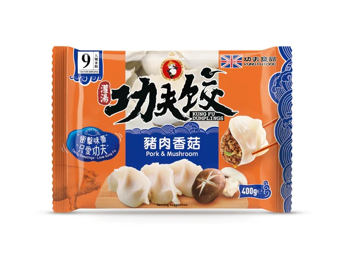 KUNGFU Pork & Mushroom Dumplings 400g