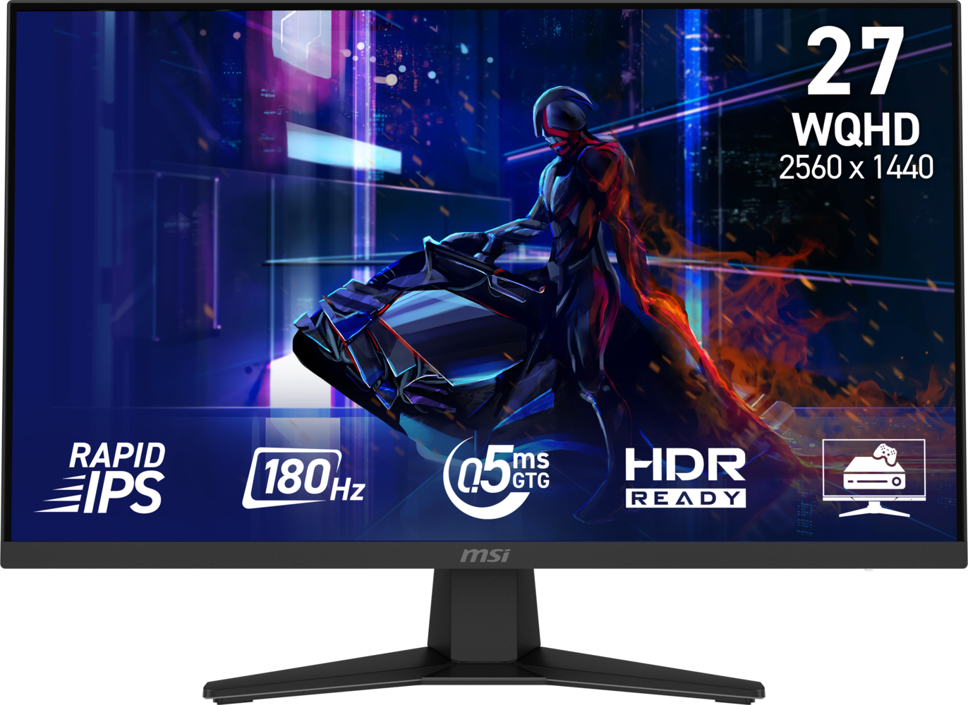 MSI MAG 274QF 27" Gaming Monitor | WQHD | 180 Refresh Rate | 0.5ms Response Time | Rapid IPS | Adaptive Sync