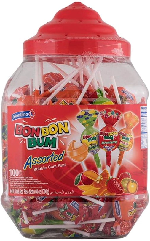 Gum Lollipops Mixed Berry 6 x 100’s