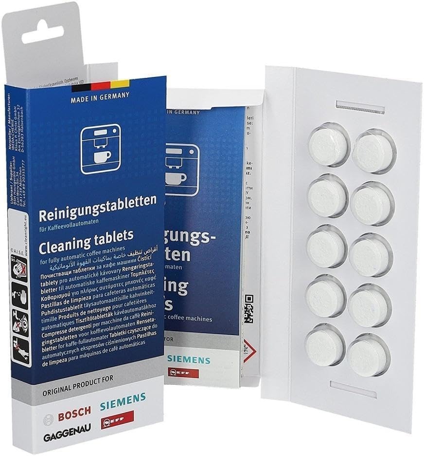 Reinigungstabletten für Bosch, Siemens, Neff und Gaggenau 10 x 2,2 g