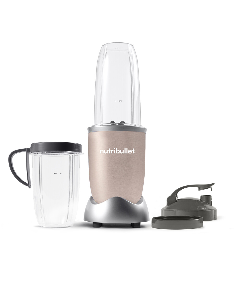 nutribullet® Pro Smoothie-Maker NB907CP Standmixer, 900 Watt, kompakter Mixer, einfache und schnelle Anwendung, inkl. 2 BPA-freien Trinkbecher (925ml & 700ml), Champagner