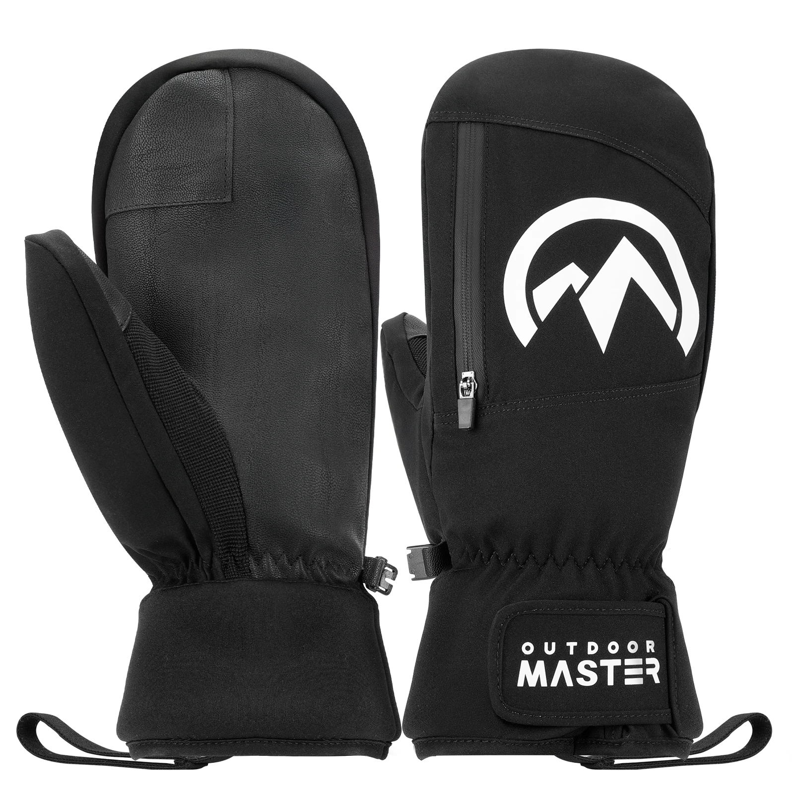 Outdooraster Kinder Skiwantjes, Waterdichte Therische Sneeuwhandschoenen voor Jongens & eisjes, Skiën, Snowboarden, Wintersport Zwart | Ander buitensportateriaal | Joybuy