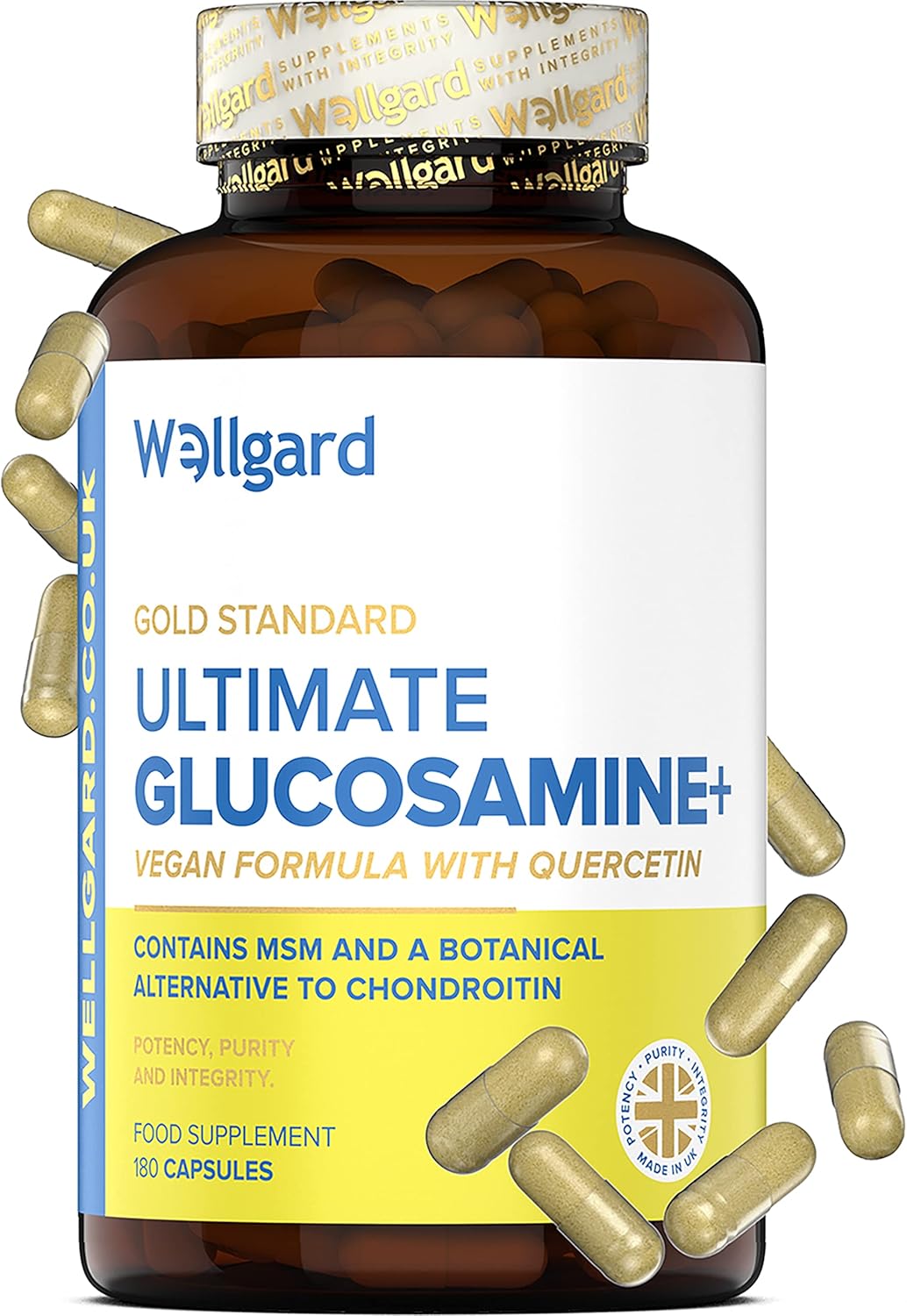 Wellgard Ultimate Vegan Glucosamine+ - 180 Capsules