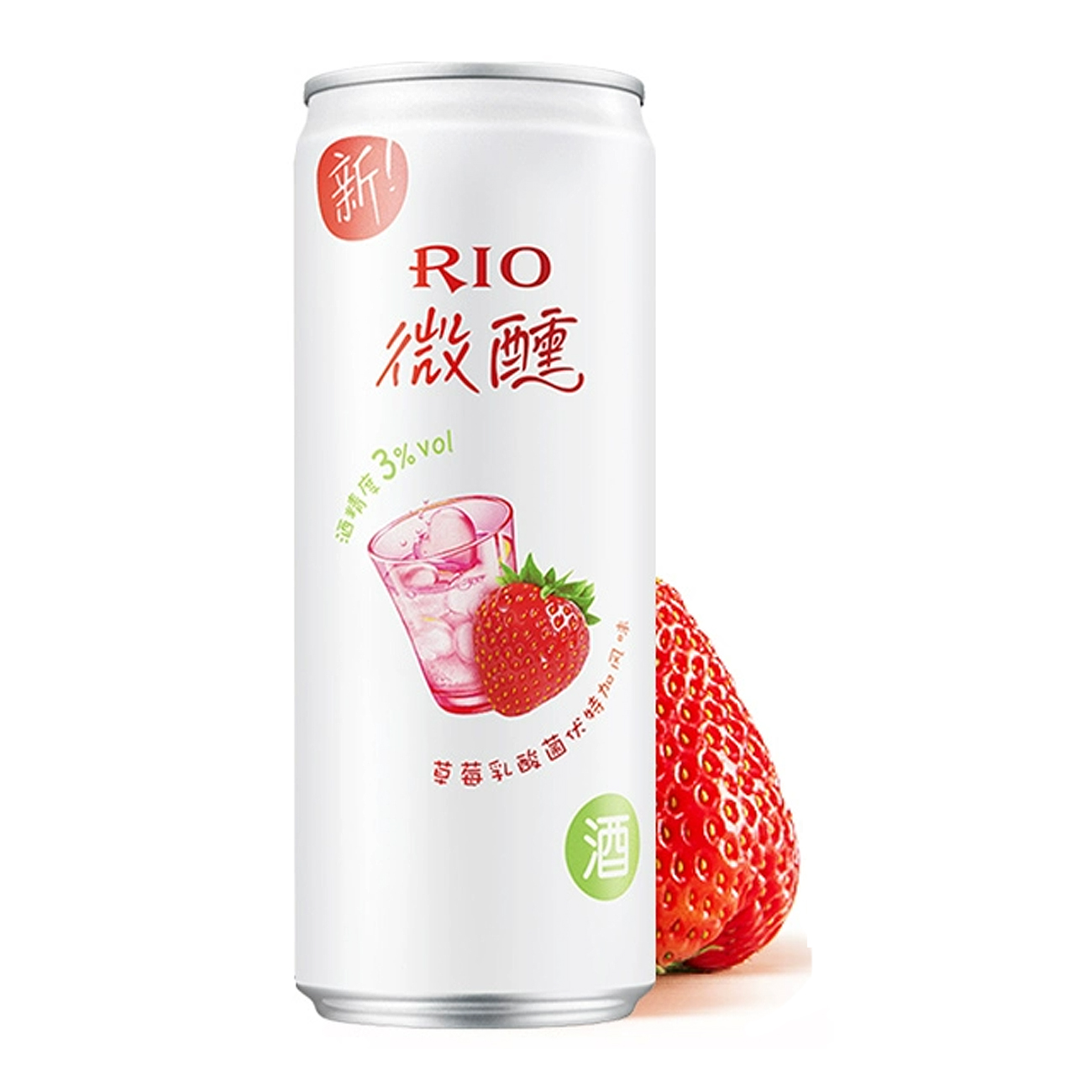 RIO Cocktail (Strawberry Lactic Acid Bacteria Vodka flavour)RIO锐澳鸡尾酒微醺（草莓乳酸菌风味）330ml