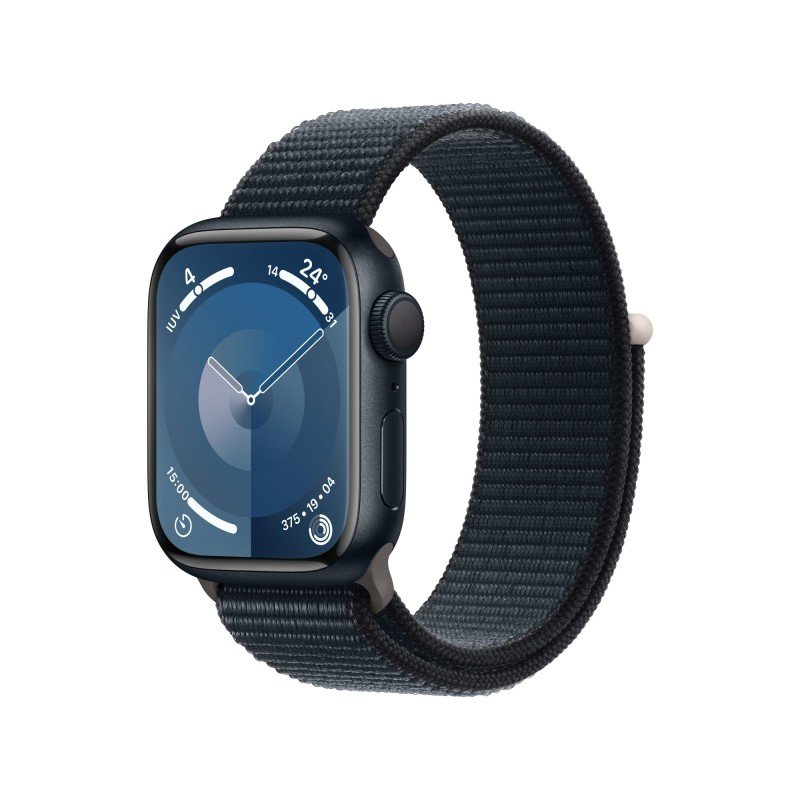 Apple Watch S9 (41mm/ GPS) - Midnight Aluminum Case with Midnight Sport Loop