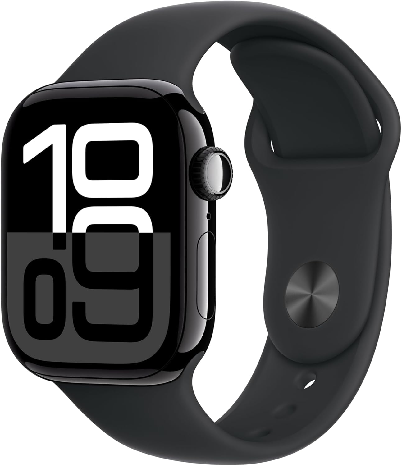 Apple Watch Series 10 - GPS - 42mm - Jet Black Aluminium Case w/ Black Sport Band (M/L)