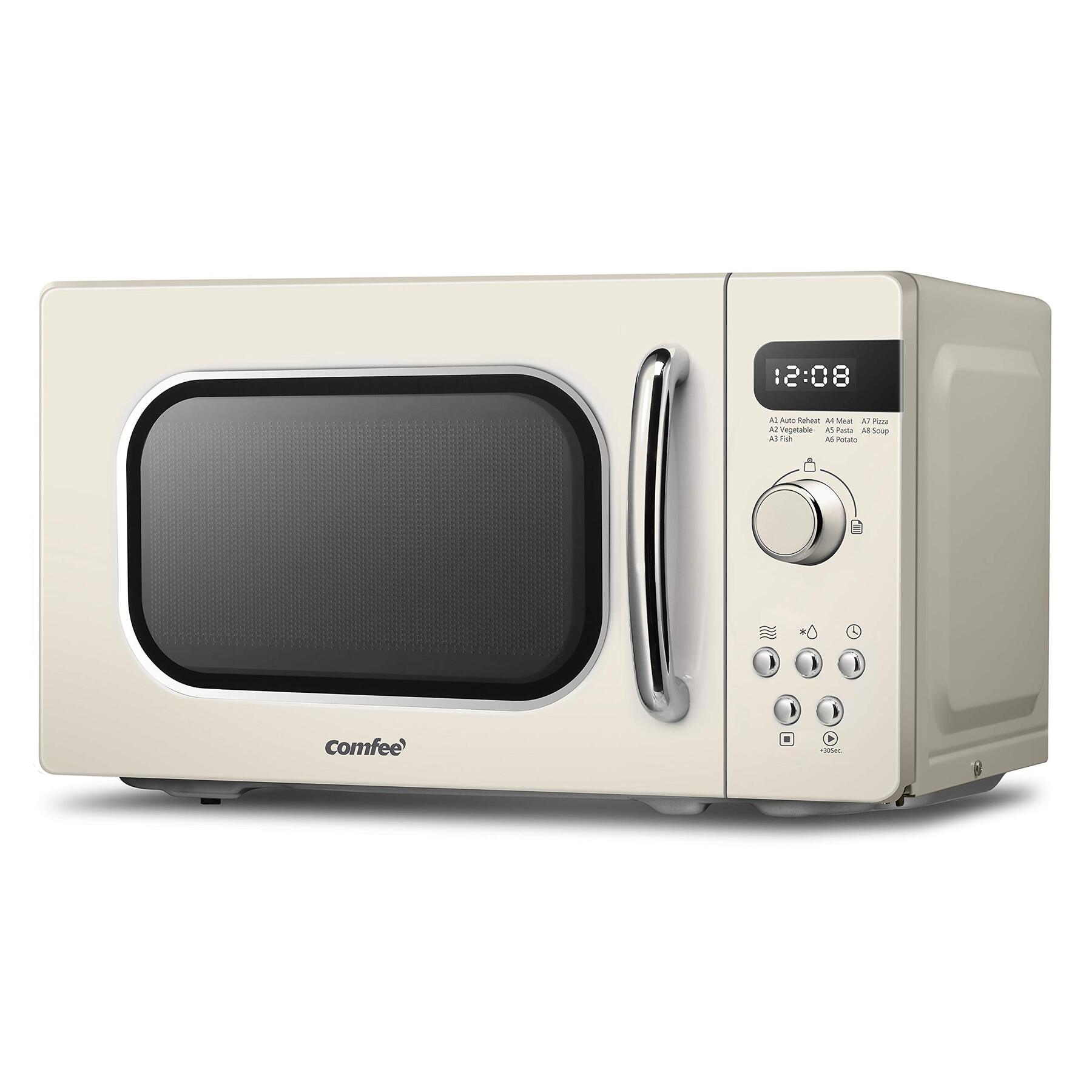 Comfee Retro Style Microwave Oven 800w 20L Cream