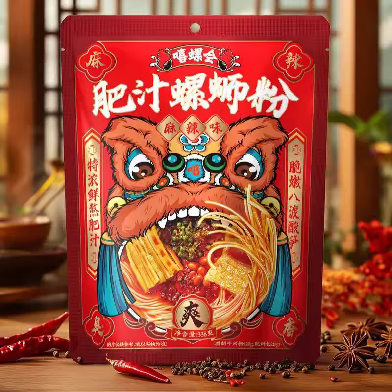 Xiluohui Fat Sauce Instant Vermicelli Spicy Flavour 338g