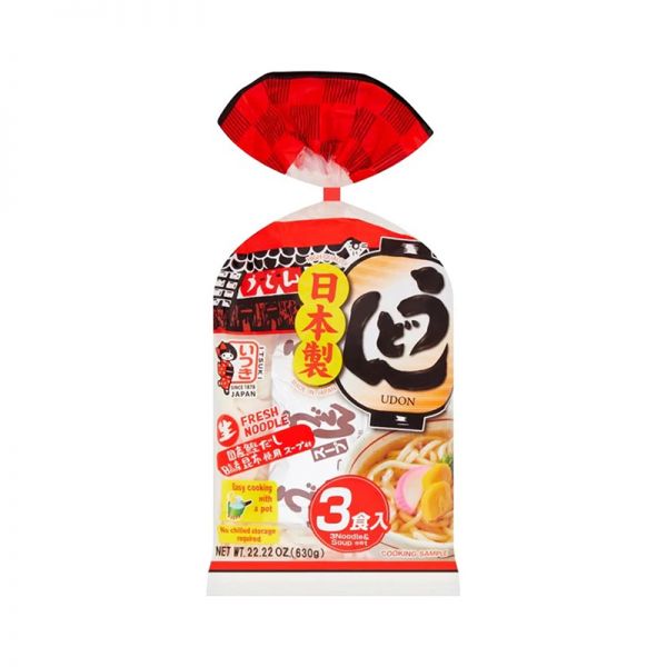 Itsuki Yude Udon Noodle with Soup Sachet (3 Servings) 630g