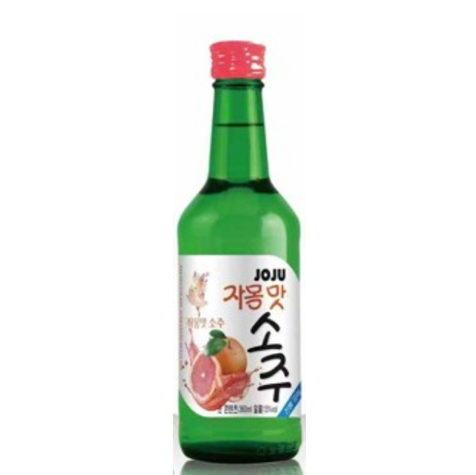 JOJU韩国果味烧酒 - 西柚味 JOJU Korea Fruit Soju - Pomelo Flavor 360ml