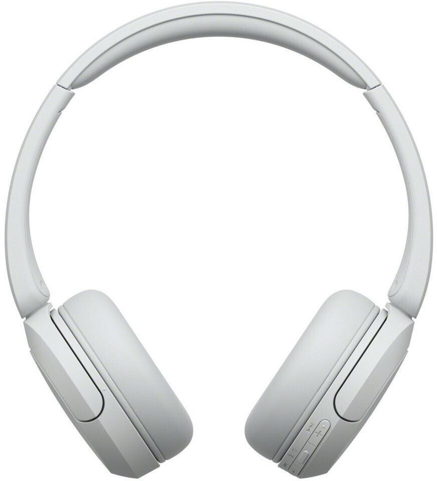 Sony WH-CH520 kabellose Bluetooth-Kopfhörer, Ohr-auf-Model, bis zu 50 Stunden Akkulaufzeit mit Schnellladefunktion, weiß