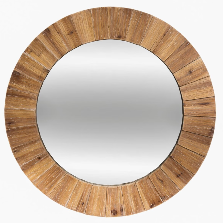 Paméla mirror diam. 83cm wood