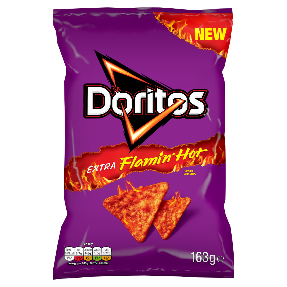 Doritos Extra Flamin' Hot 163g
