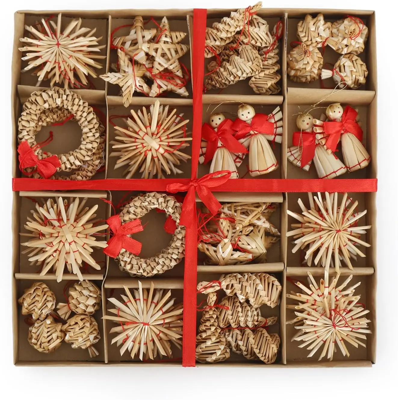 24-teilig, 6 Cm, Natürliche Weihnachtsdekoration S Produktbild-Vorschau 5