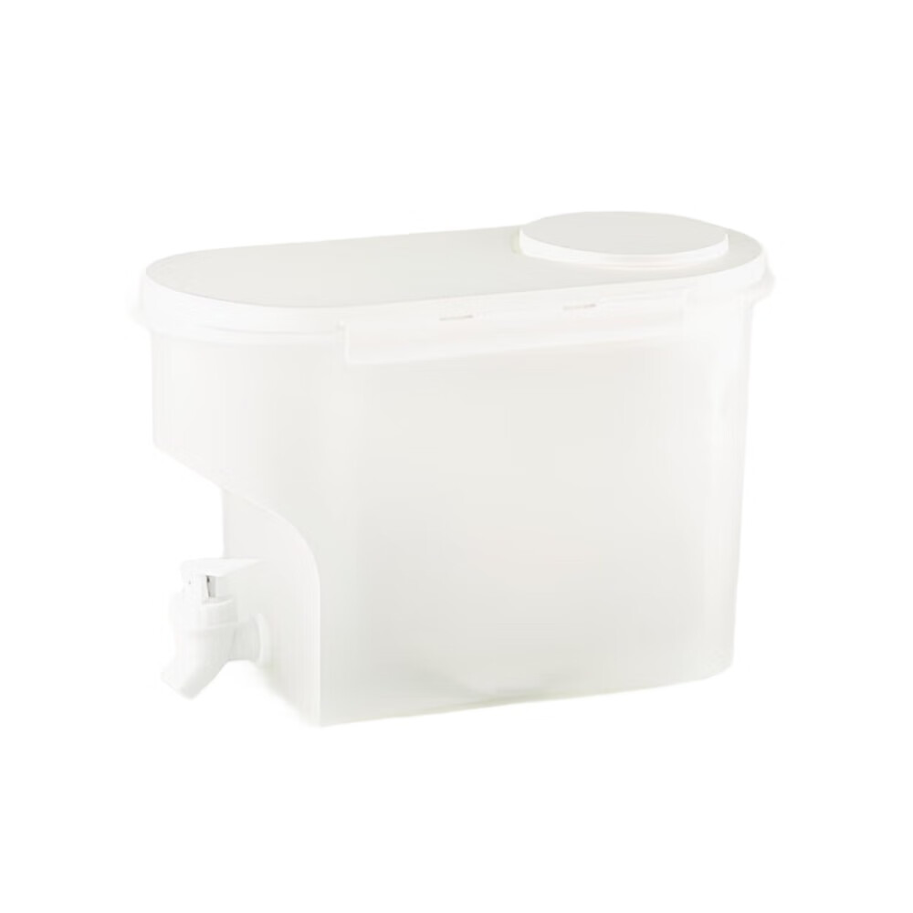  Large 2L Leakproof Water Jug With Handle Fridge Safe Beverage Dispenser White             