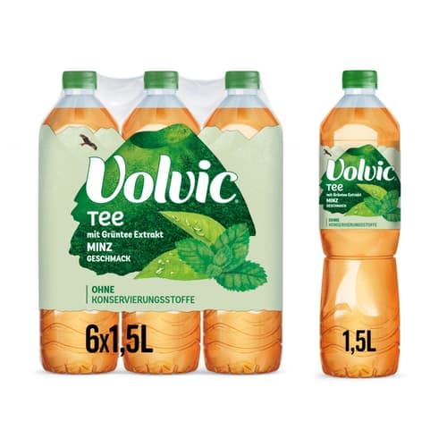 VOLVIC Grüner Tee Minze 6x1.5L (inkl.1,50€ Pfand)