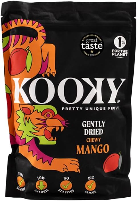Kooky Gently Dried Mango Family Sharing Bag 380g