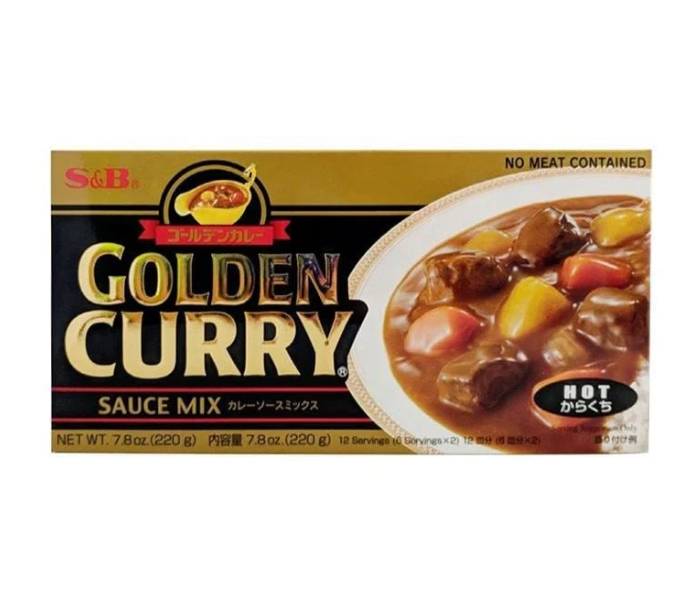 S&B Golden Curry Sauce Mix Mild 220g