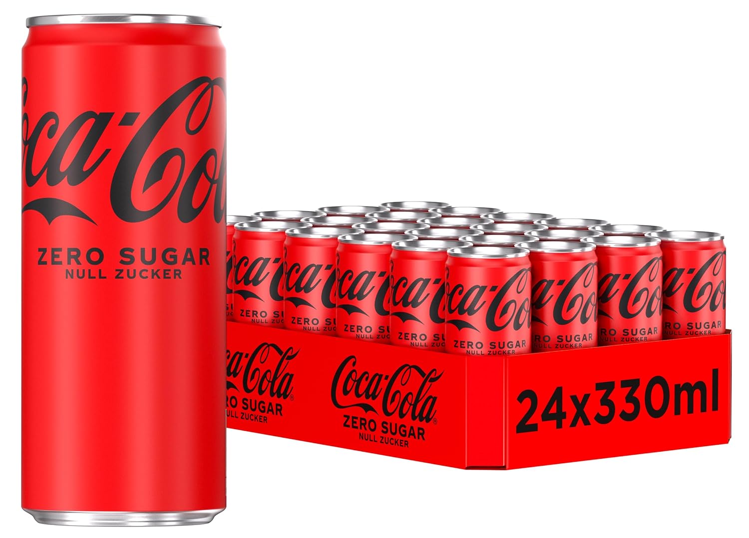 Coca-Cola Zero Zucker 24x0,33L  (inkl. 6€ Pfand)