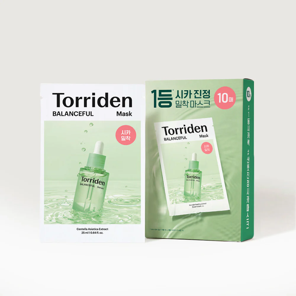 Torriden Masque Équilibrant à l'Extrait de Centella Asiatica 10 feuilles