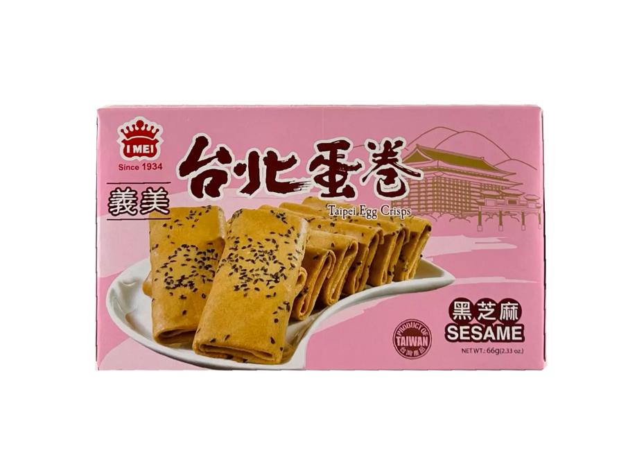 IM Taipei Egg Crisps - Black Sesame 66g