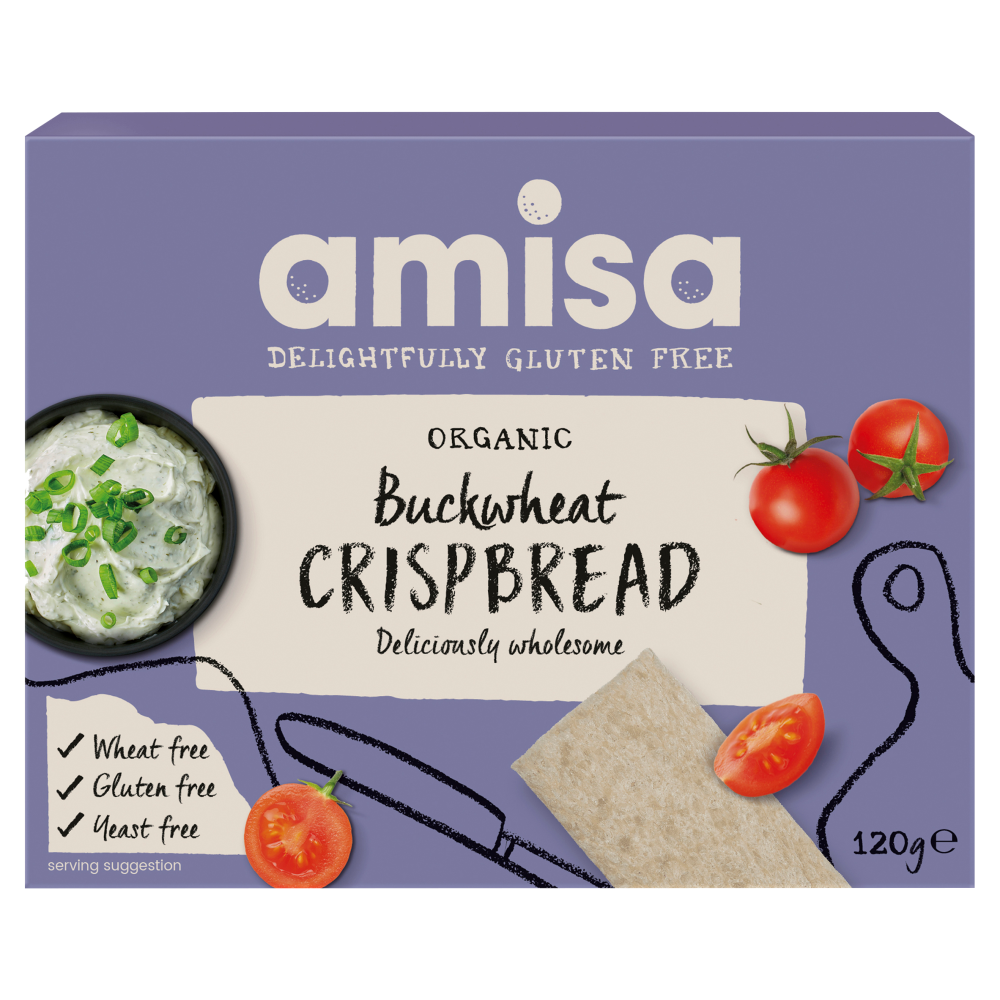 Amisa Crispbread - Buckwheat W/grain - 120G
