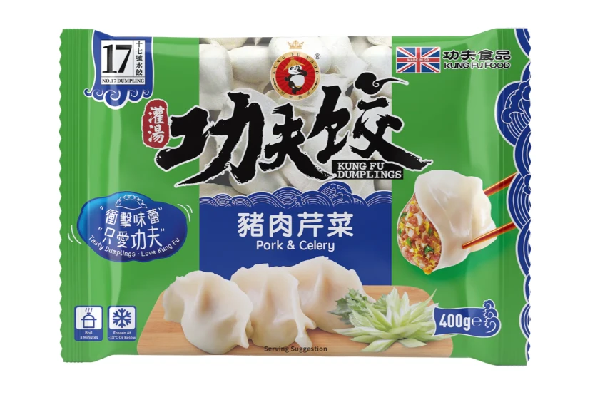 KUNGFU Pork & Celery Dumplings 400g