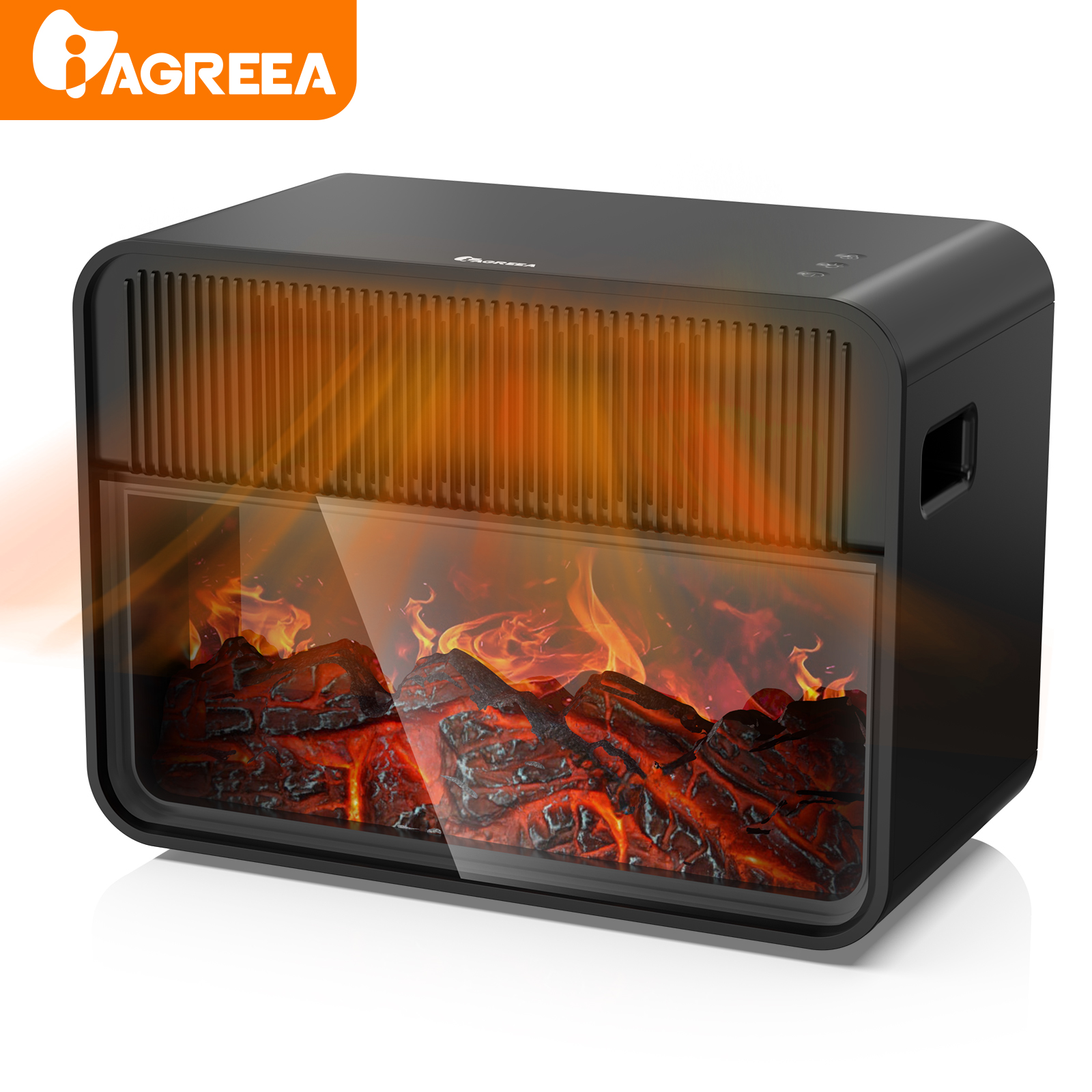 Iagreea Electric Fireplace Heater, Fireplace Heaters