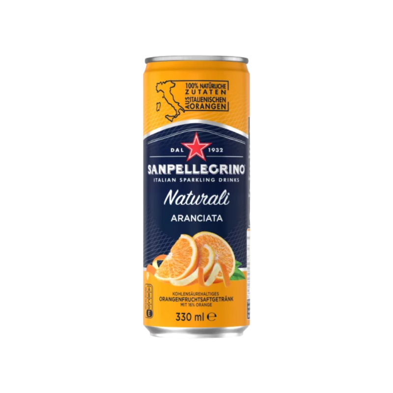 SANPELLEGRINO Aranciata 24x0,33L (inkl. 6,00€ Pfand)