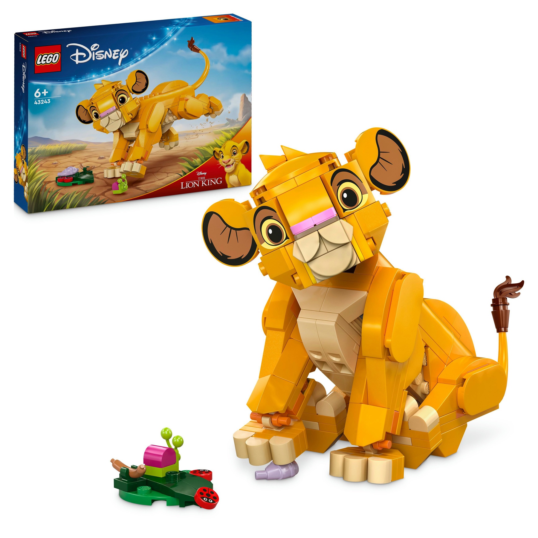 LEGO Disney 43243 The Lion King Simba the Lion King Cub Set