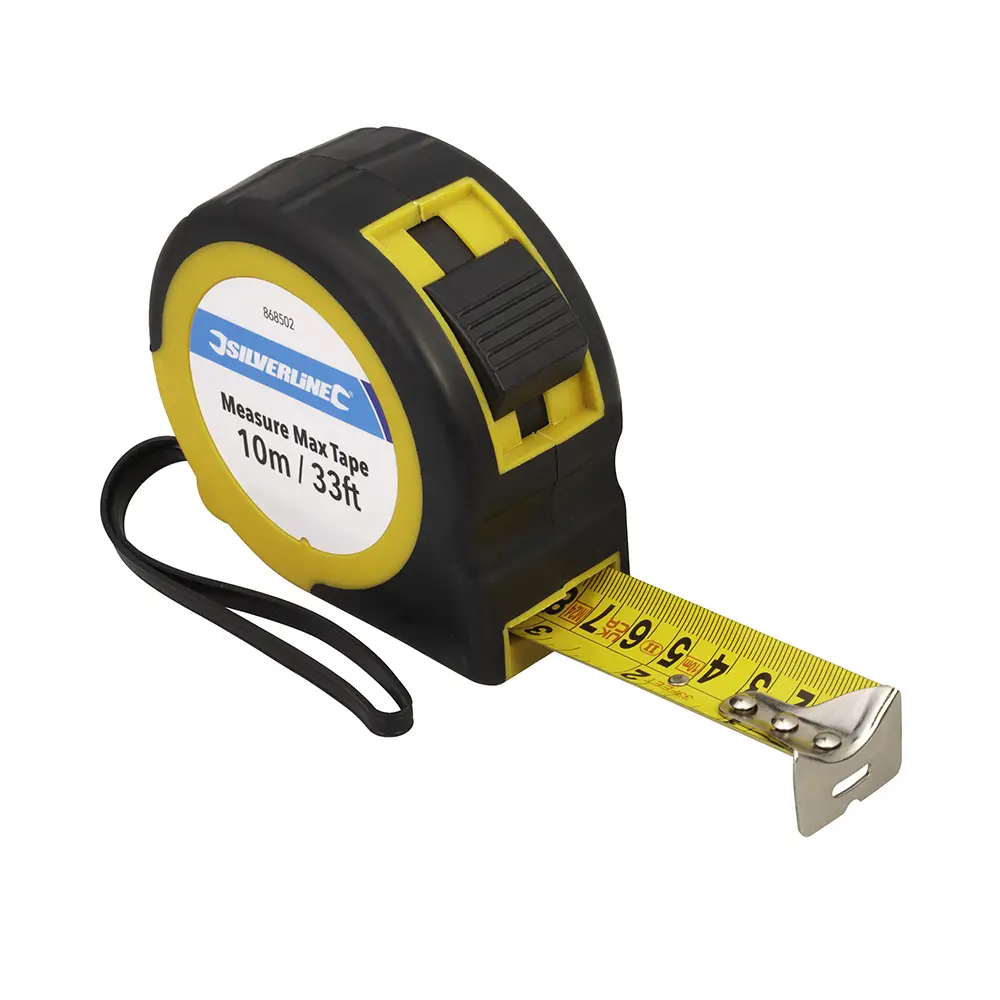 Silverline Measure Max Tape 10m / 33ft X 32mm | DIY Tool Sets | Joybuy