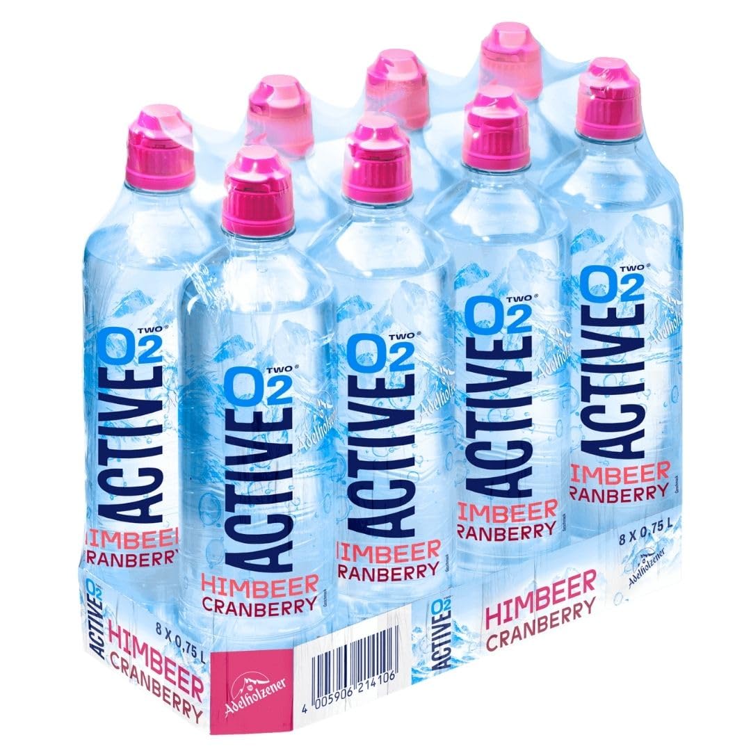 Active O2 Himbeere Cranberry 8x0,75L (Pfand 2,00€ inkl.)