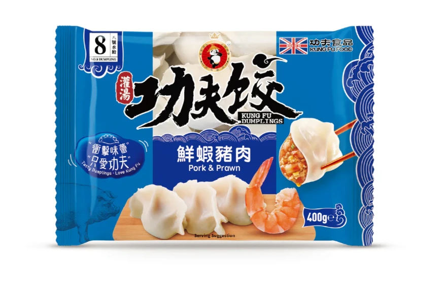 KUNGFU Prawn & Pork Dumplings 400g