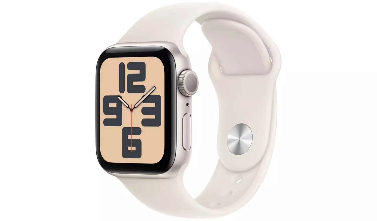 Apple Watch SE 40mm GPS - Starlight Aluminum Case with Starlight Sport Band (Small/Medium)