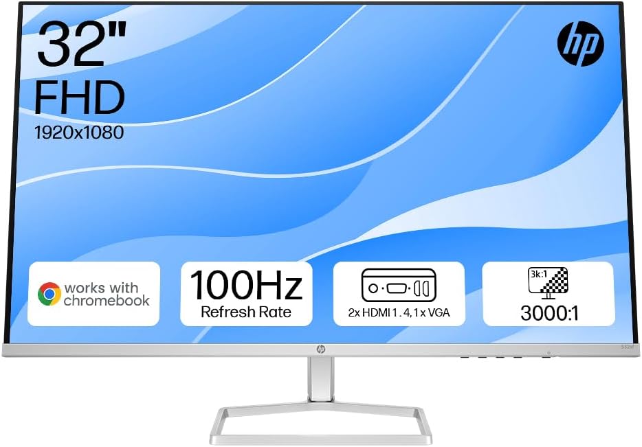 HP Series 5 530s 23.8" Full HD Monitor – Black/Silver